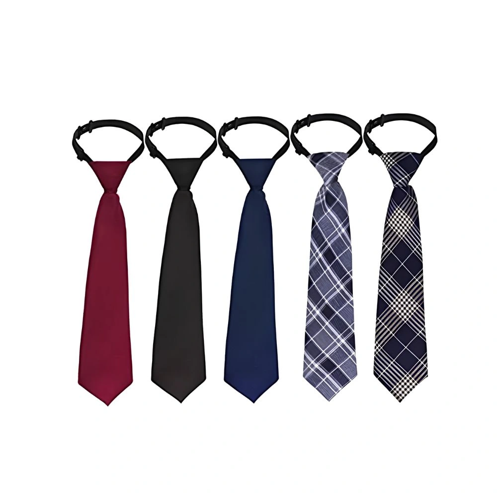 School Necktie - Elastic Strap
